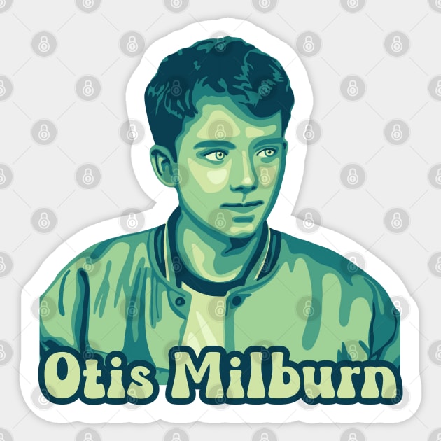 Sex Education - Green Otis Milburn Sticker by Slightly Unhinged